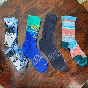 Bombas sock lot women’s size large (US 11-131) socks calf length prints